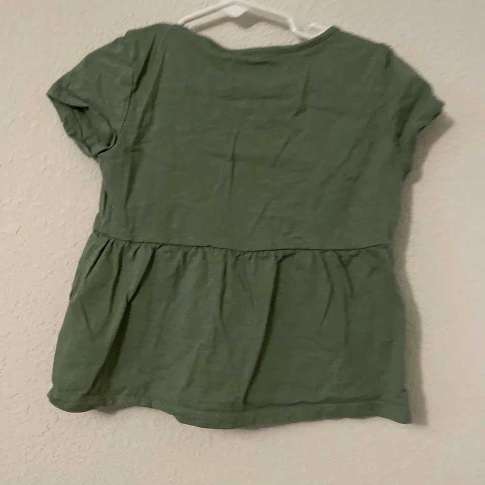 OshKosh B'gosh Green Short Sleeve Kids Tee size 6/6X
